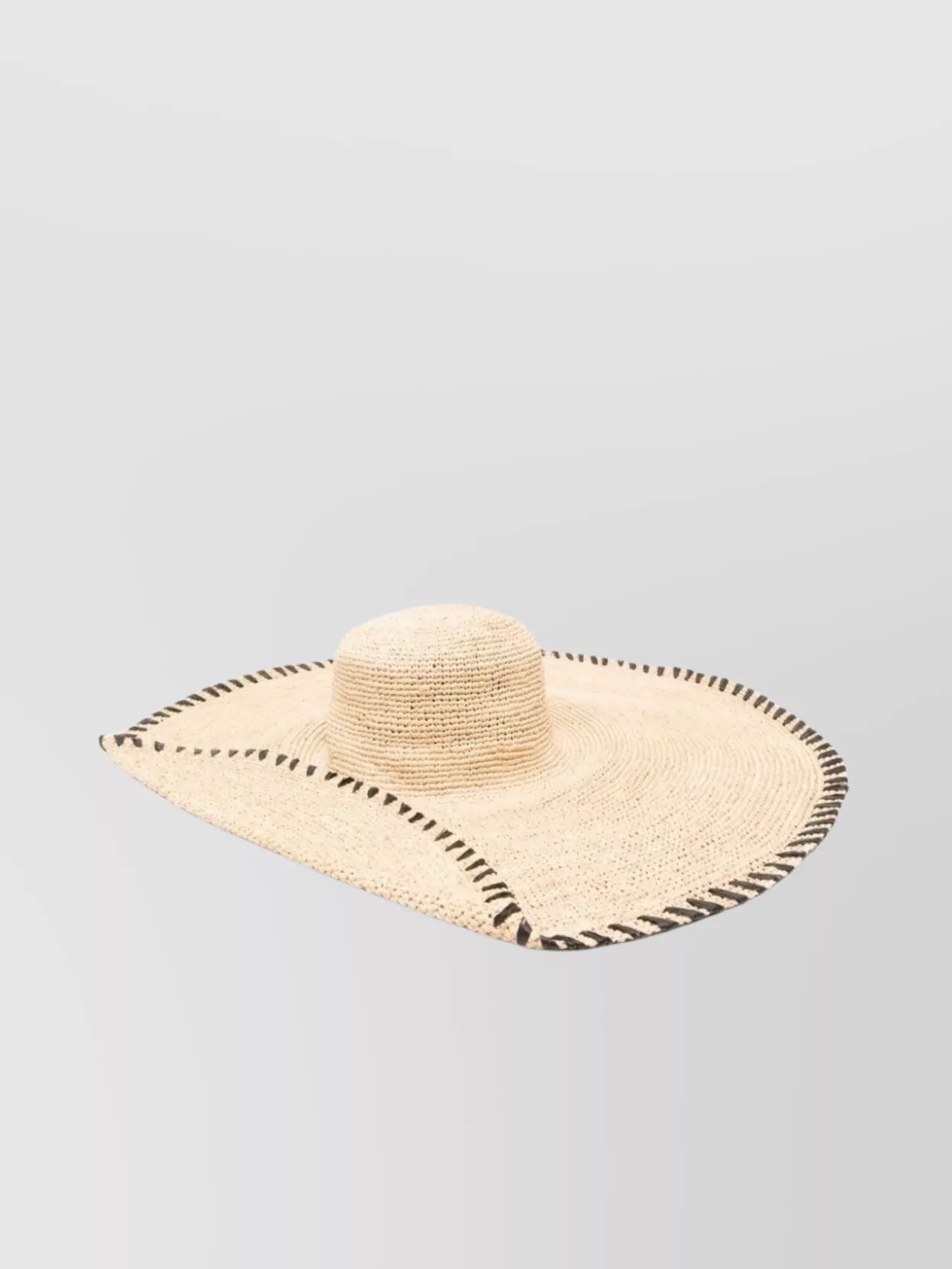 Shop Lanvin Asymmetric Wide Brim Hat