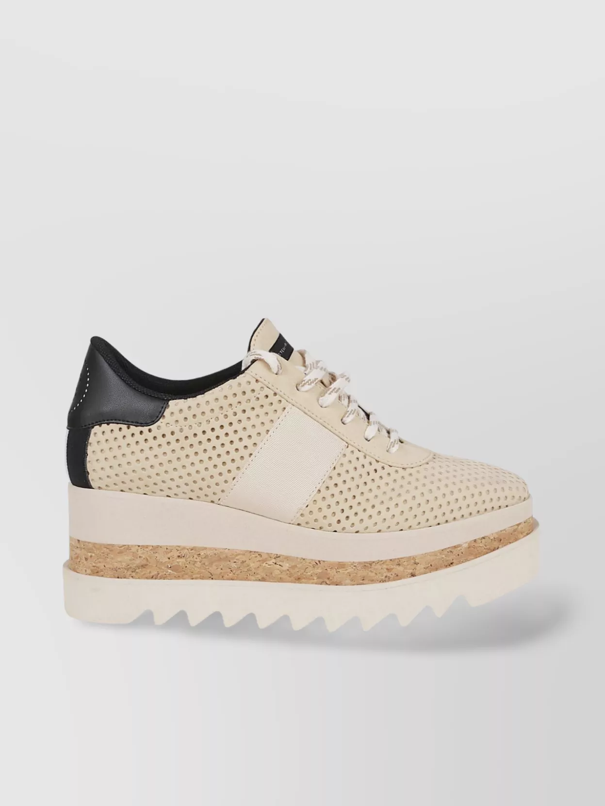 Shop Stella Mccartney Suede Alter Sneakers Cork Wedge