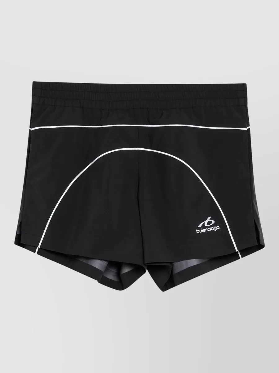 Balenciaga polyester relaxed-fit logo-print shorts