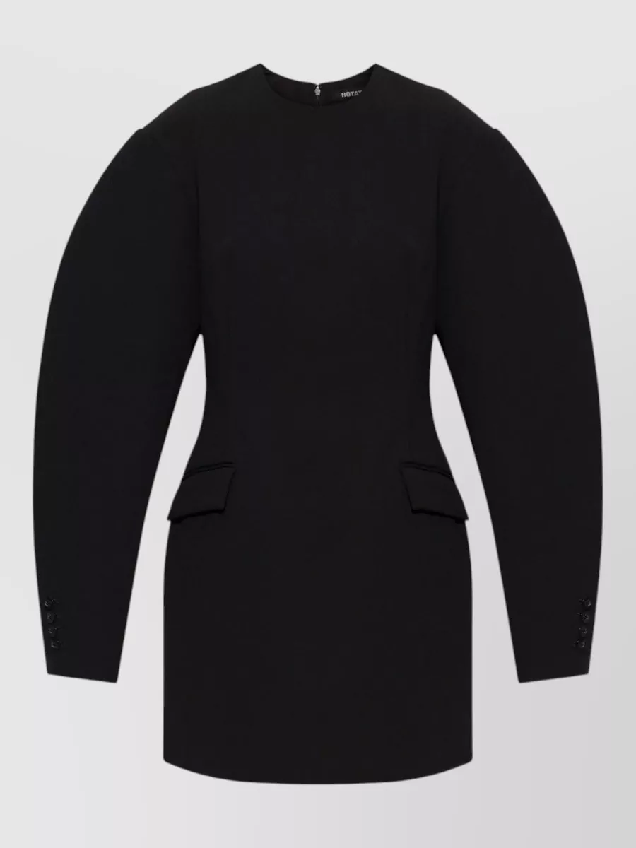 Rotate tailored puff-sleeve mini dress