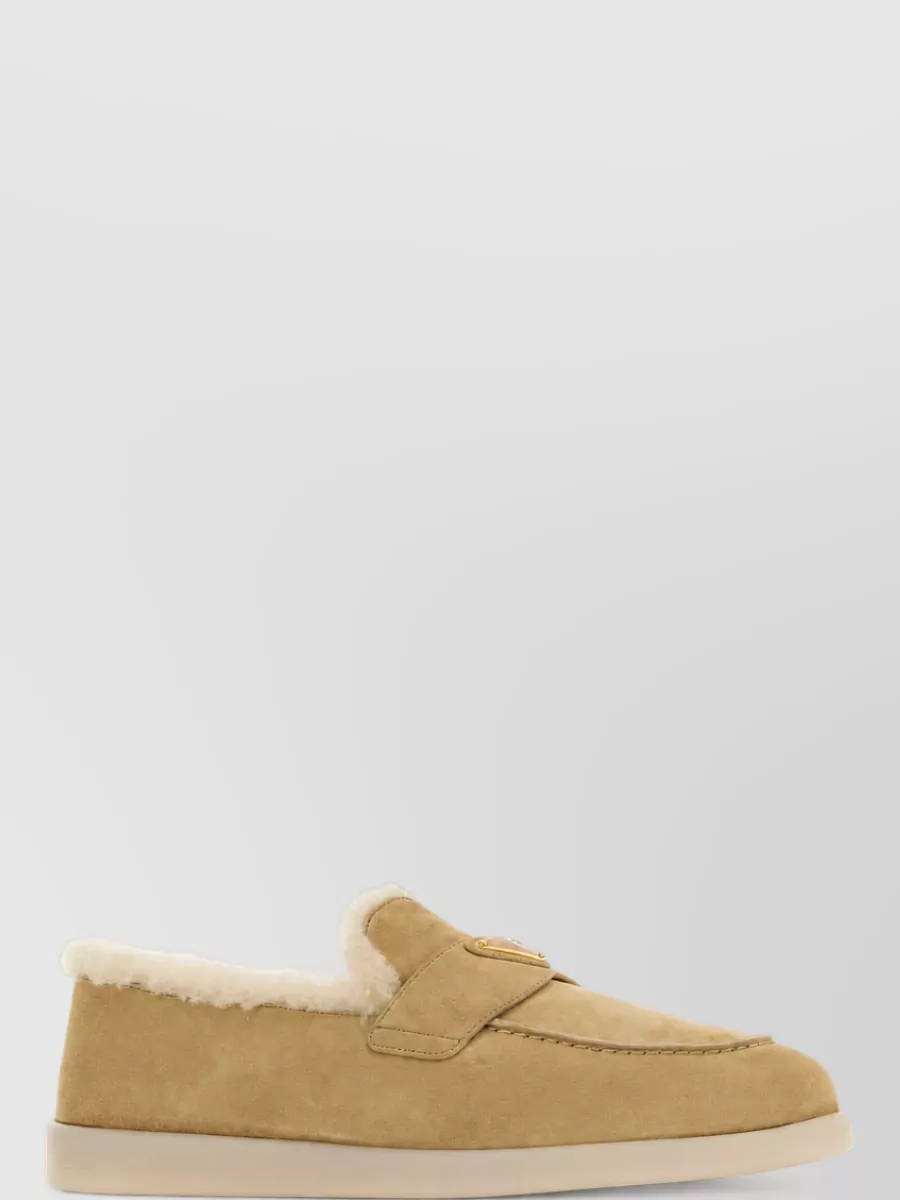 Prada Suede Leather Loafers