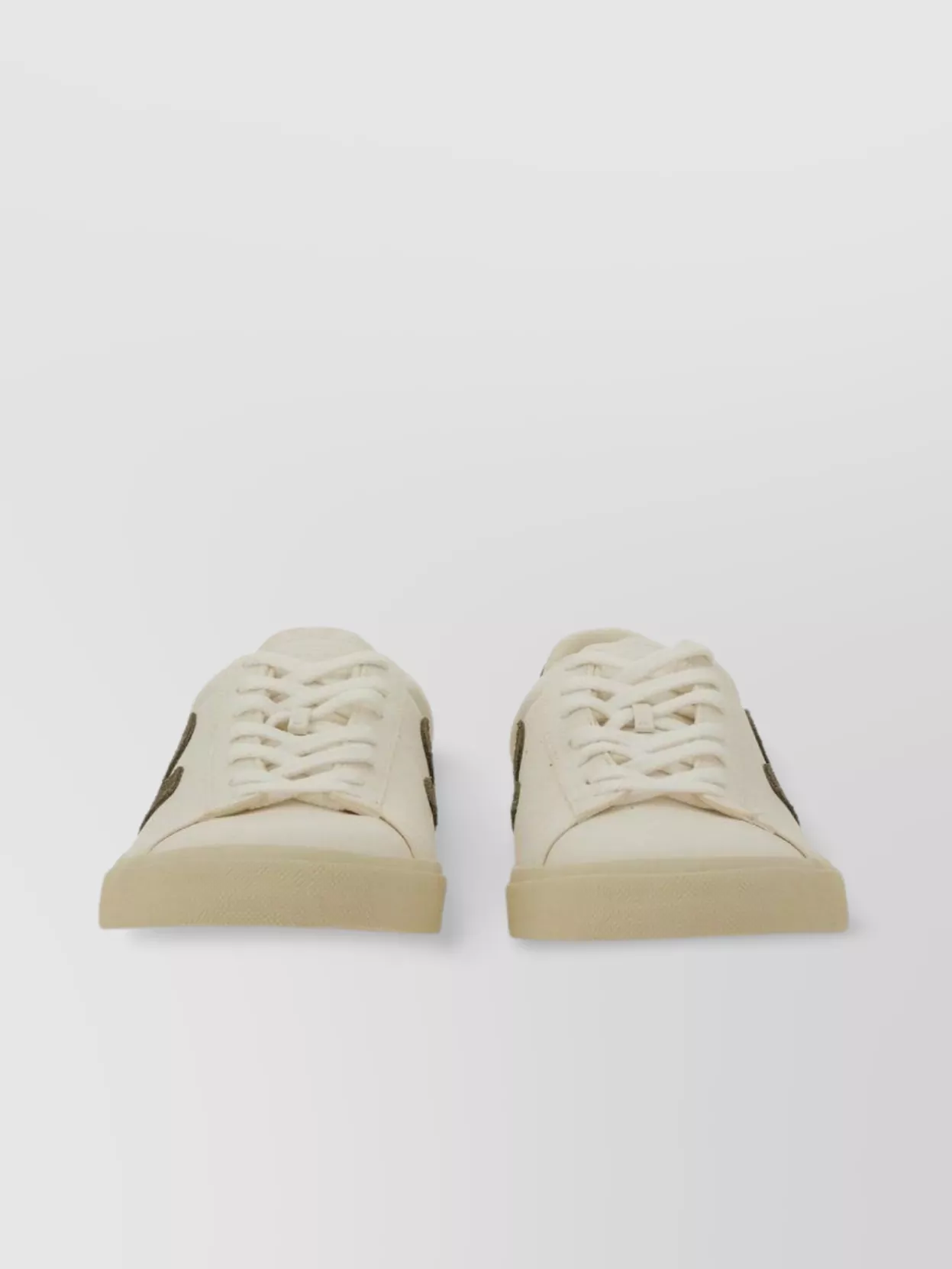 Veja Low-Top Round Toe Rubber Sole Sneakers