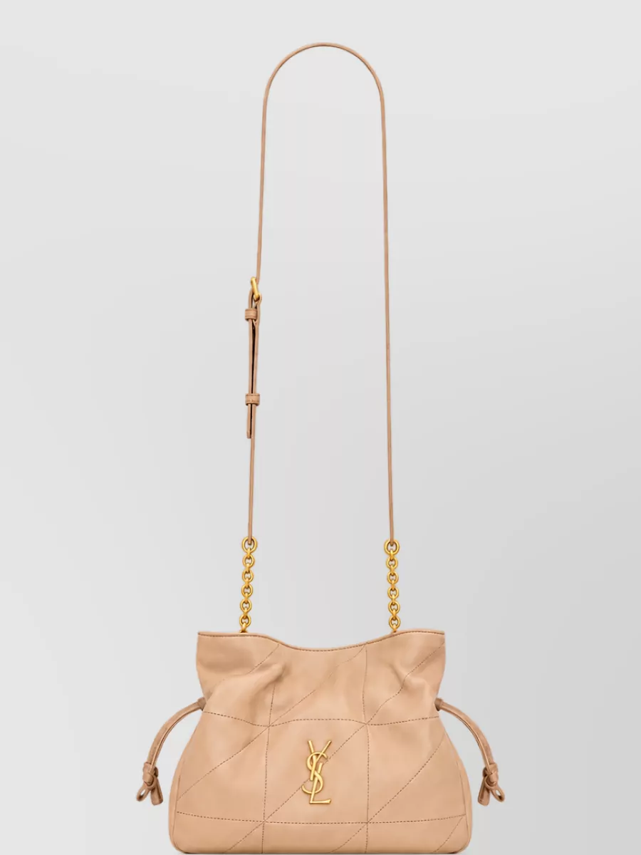 Saint Laurent Lamb Leather Clutch Bag