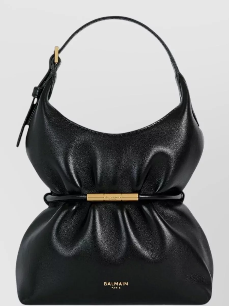 Balmain Mini Lambskin Shoulder Bag