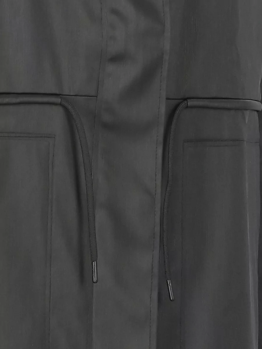 Rains Hooded Raincoat Crew Neck Long Sleeves