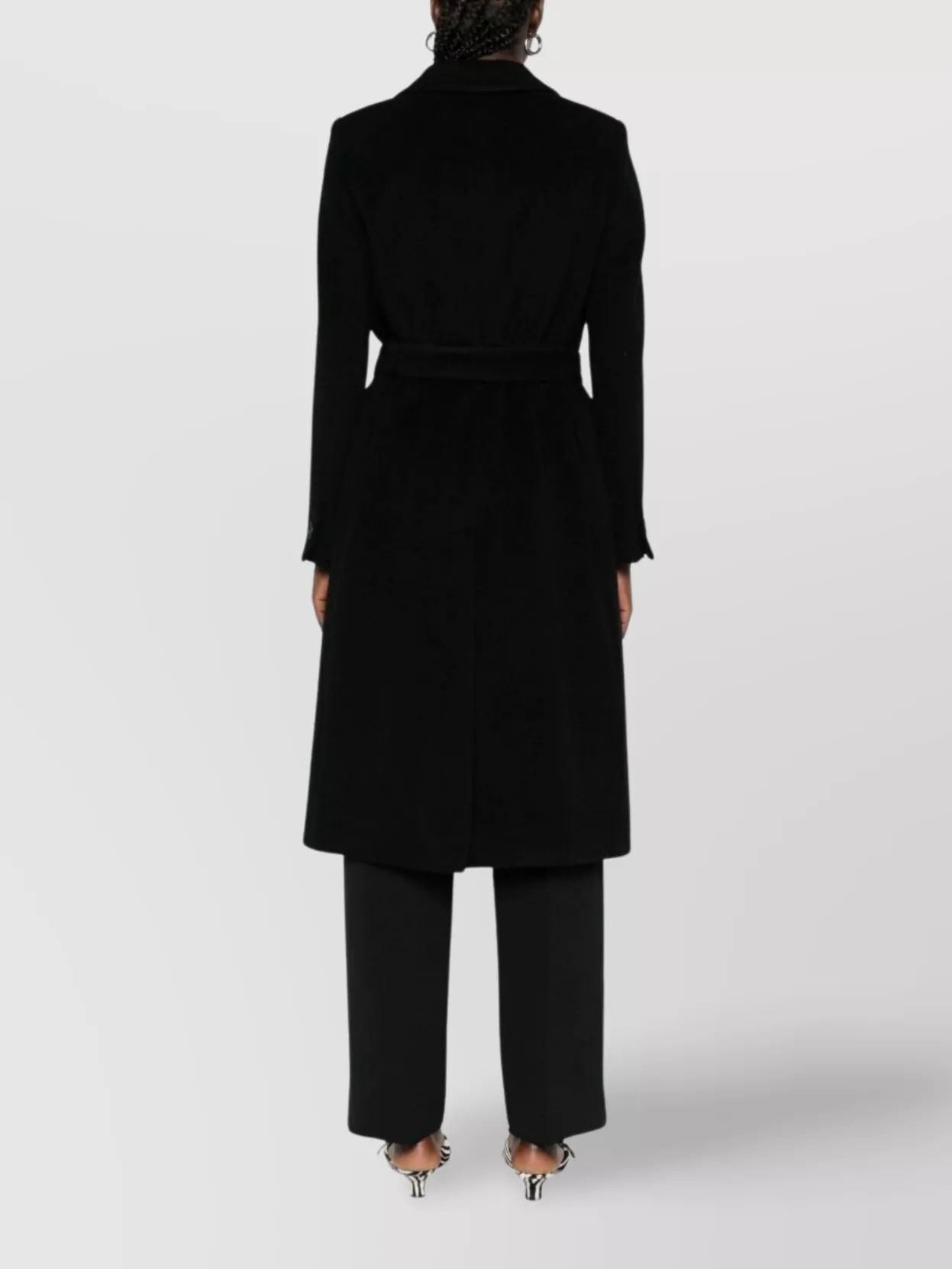 Tagliatore Wool Coat Belted Double-Breasted Design