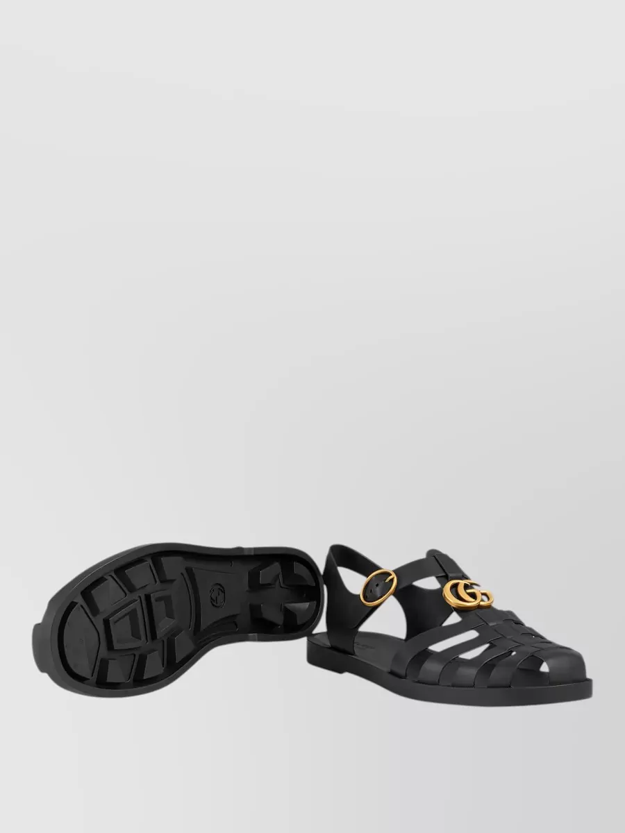 Gucci Sandal Double G Flat Sole Open Toe