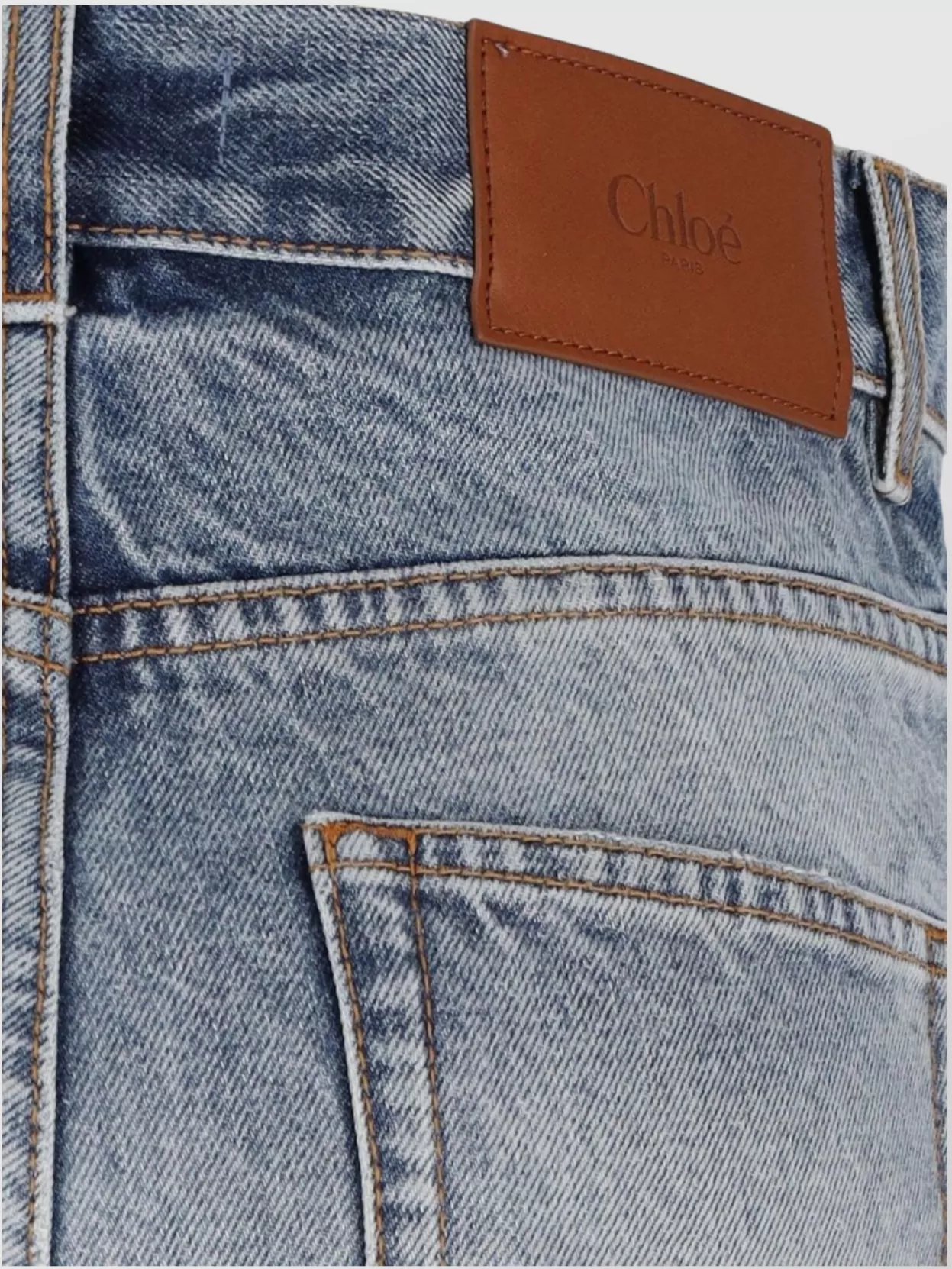 Chloé Patchwork Rigid High-rise Flared-leg Jeans