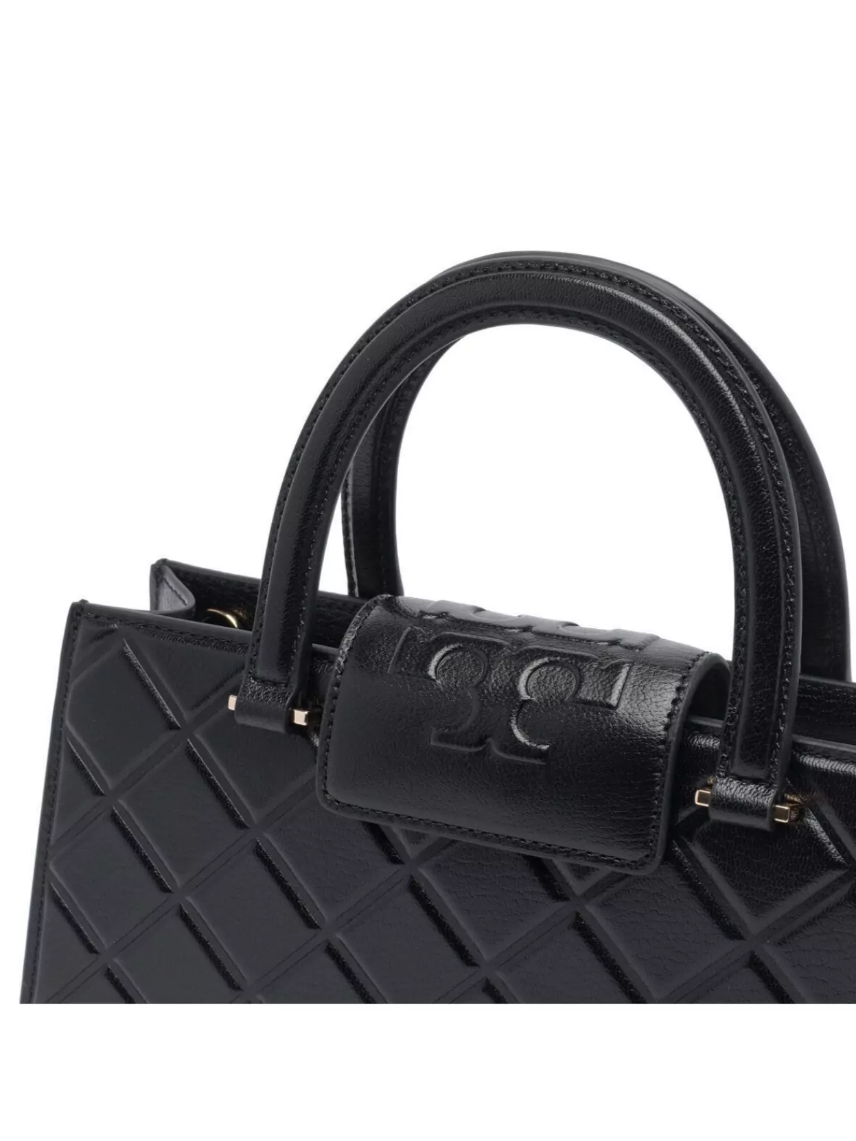 Tory Burch Quilted Rectangular Cross-body Bag With Top Handle