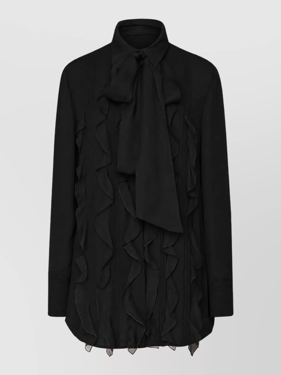 Valentino Garavani silk long-sleeve shirt