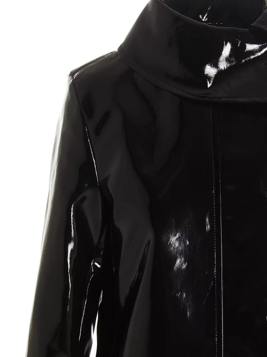 Raf Simons Vinyl Single-Breasted Trench Coat