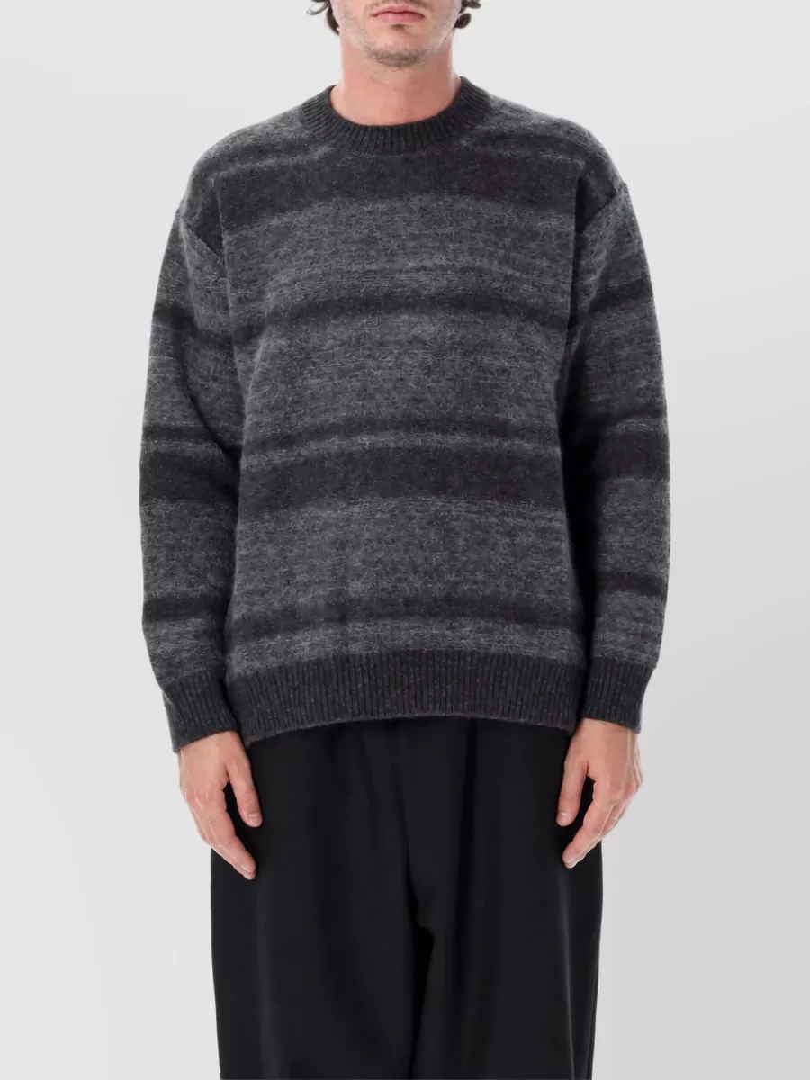 Comme Des Garçons Homme striped wool mohair jumper