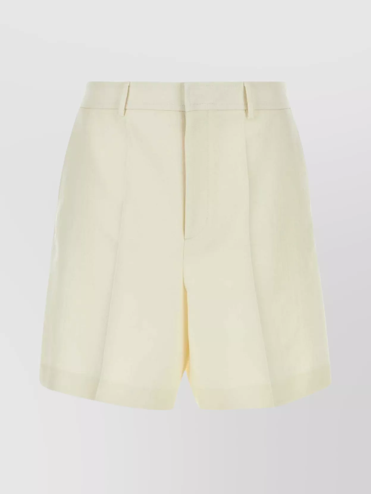 Shop Valentino Wool Blend High-waisted Bermuda Shorts