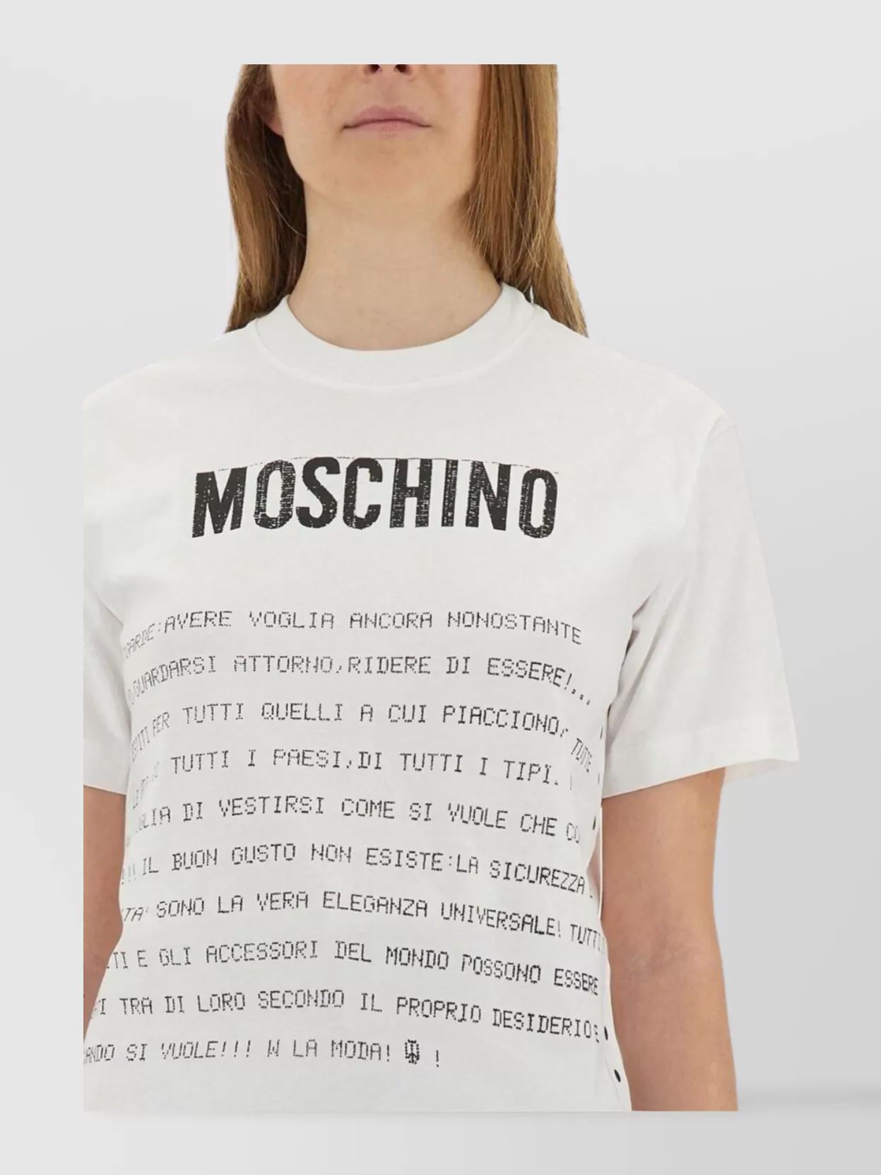 Moschino Graphic Crew Neck T-Shirt