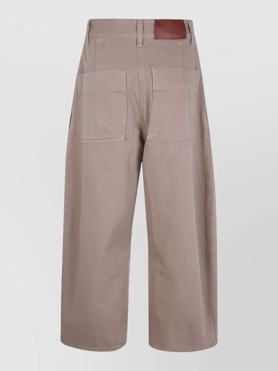 Studio Nicholson Chalco Wide Leg High Waist Trousers