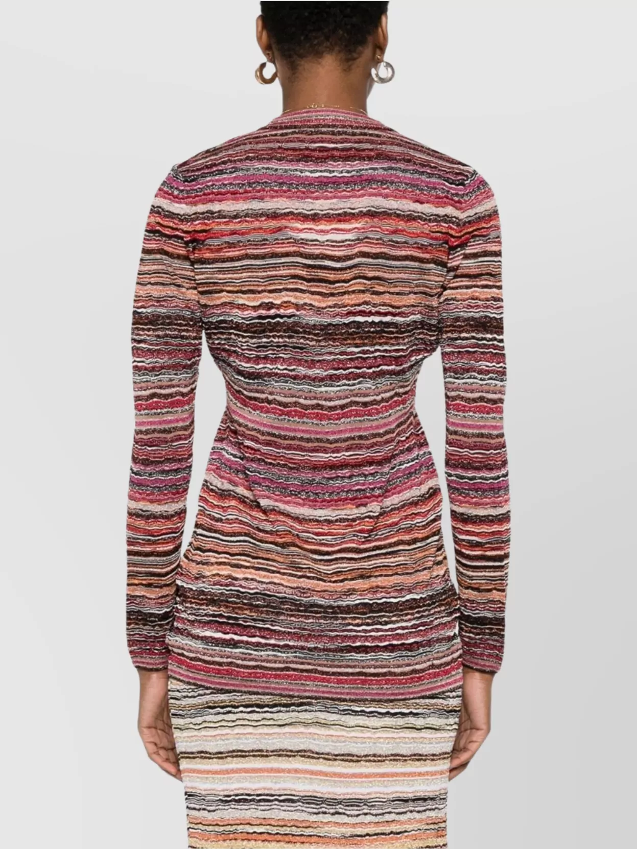 Missoni V-Necked Ribbed Cardigan Long Sleeves