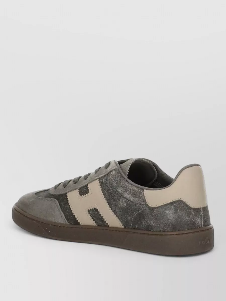 Hogan Leather low top lace-up sneakers