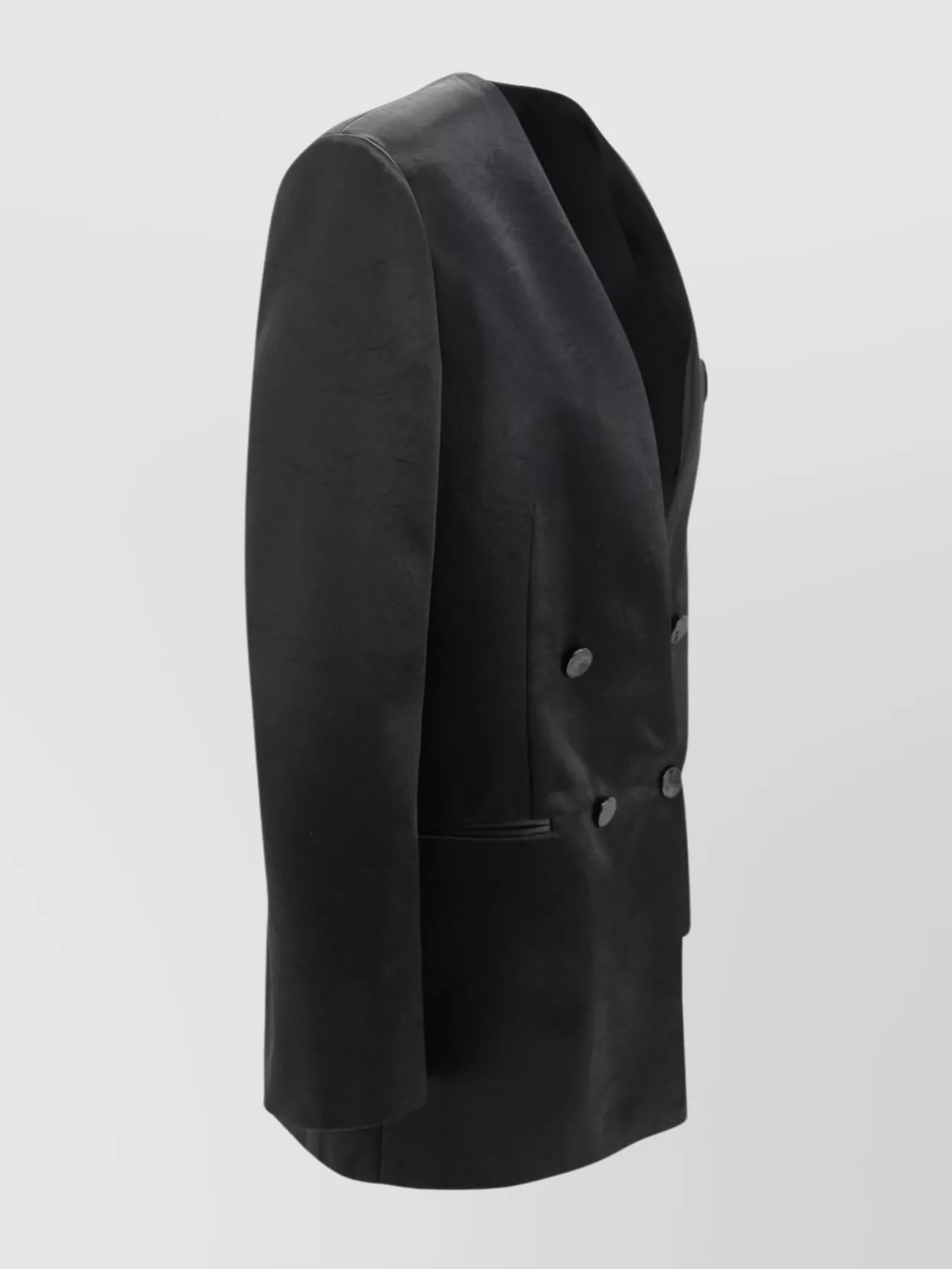 Philosophy Di Lorenzo Serafini Double-breasted Blazer Featuring Button Detailing In Black