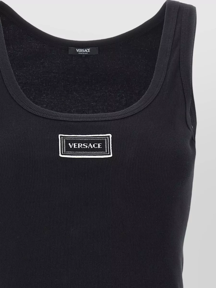 Versace Nineties Heritage Logo Scoop Neck Tank