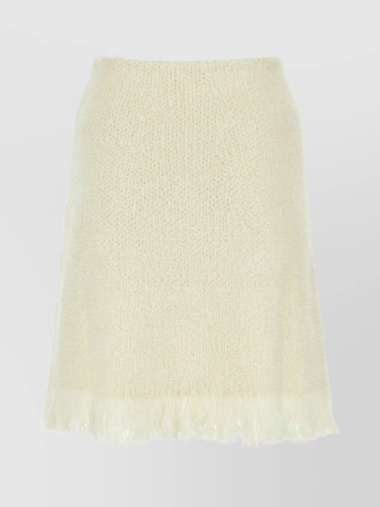 Shop Chloé Textured Fringed Mini Skirt