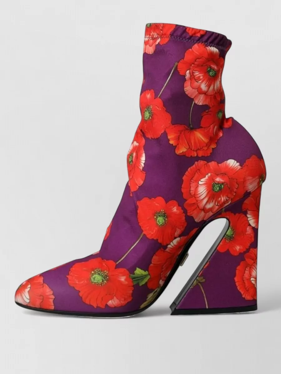 Dolce&Gabbana Floral Ankle Boots