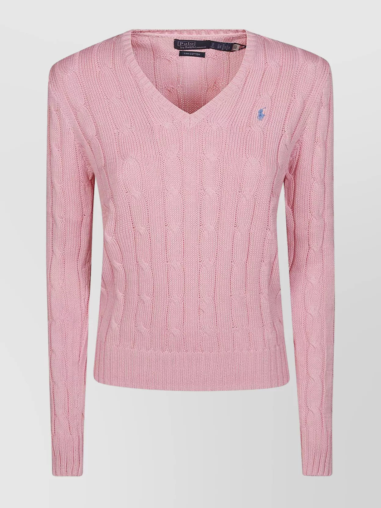 Shop Polo Ralph Lauren Chic V-neck Cable Knit Sweater