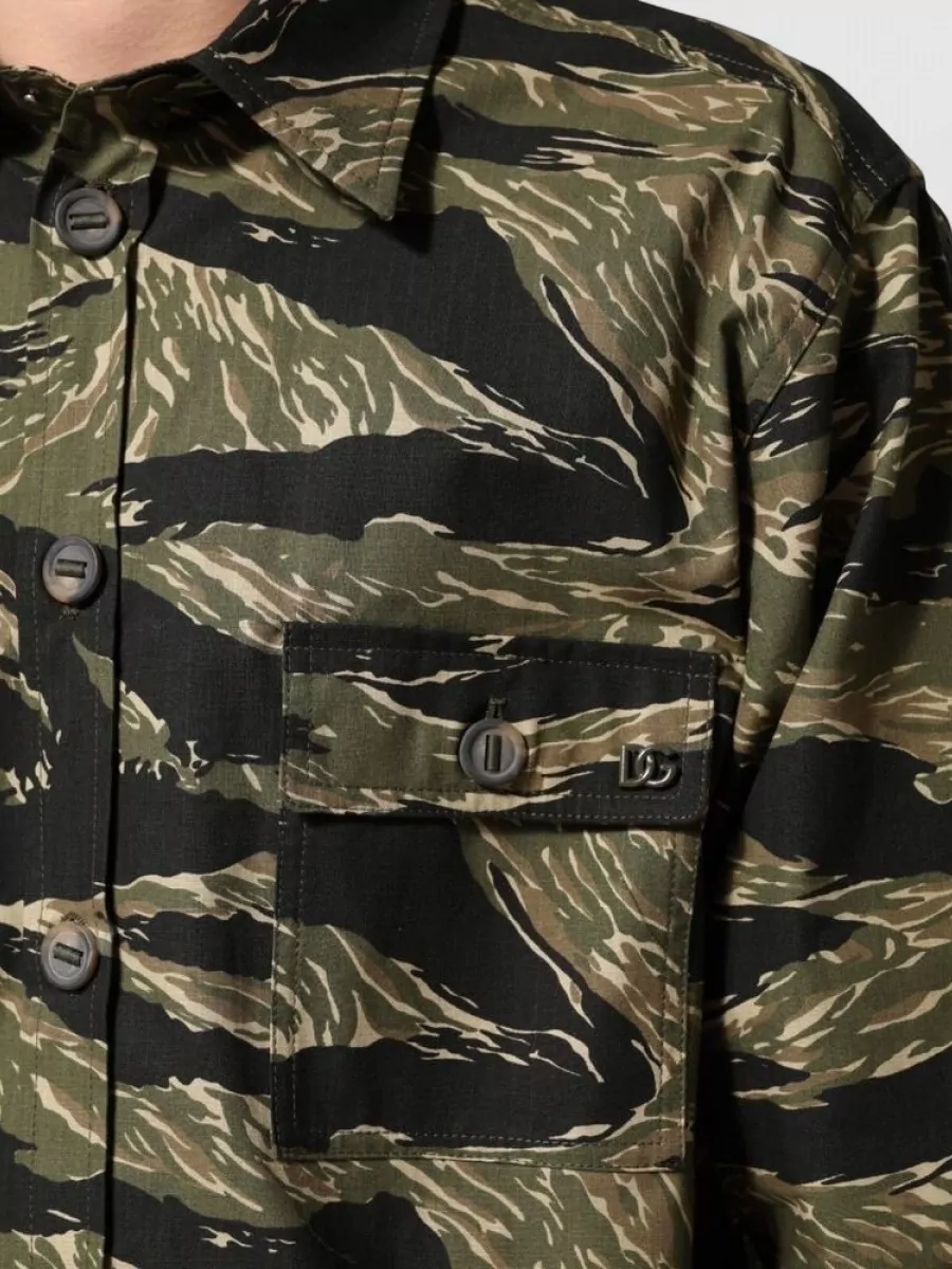 Dolce&Gabbana Camouflage Shirt Jacket