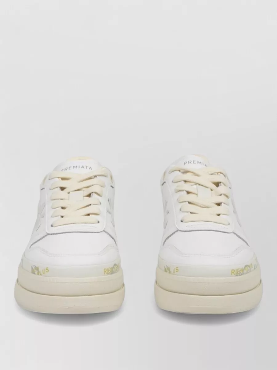 Premiata leather low-top sneakers
