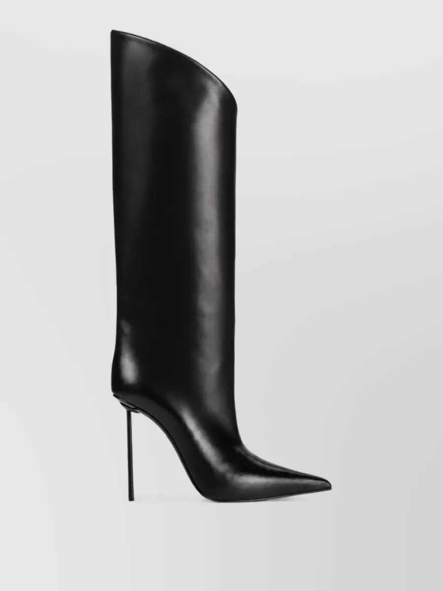 Le Silla Leather Asymmetric Knee-High Boots