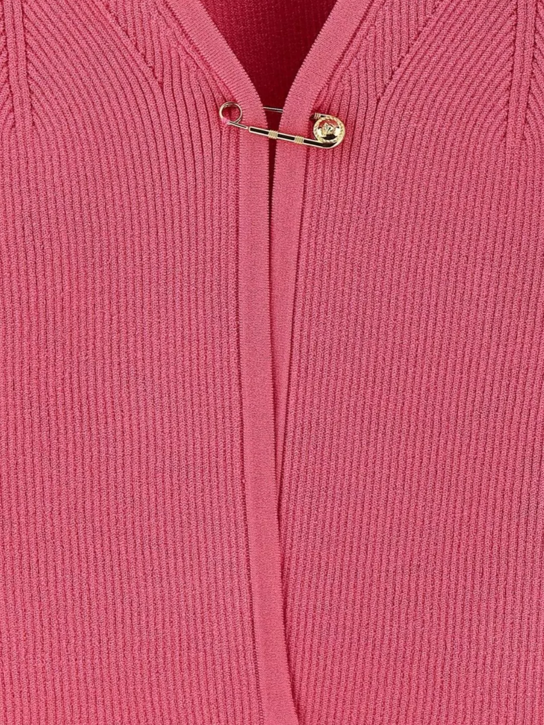 Versace 'Secure Pin' Cropped Cardigan