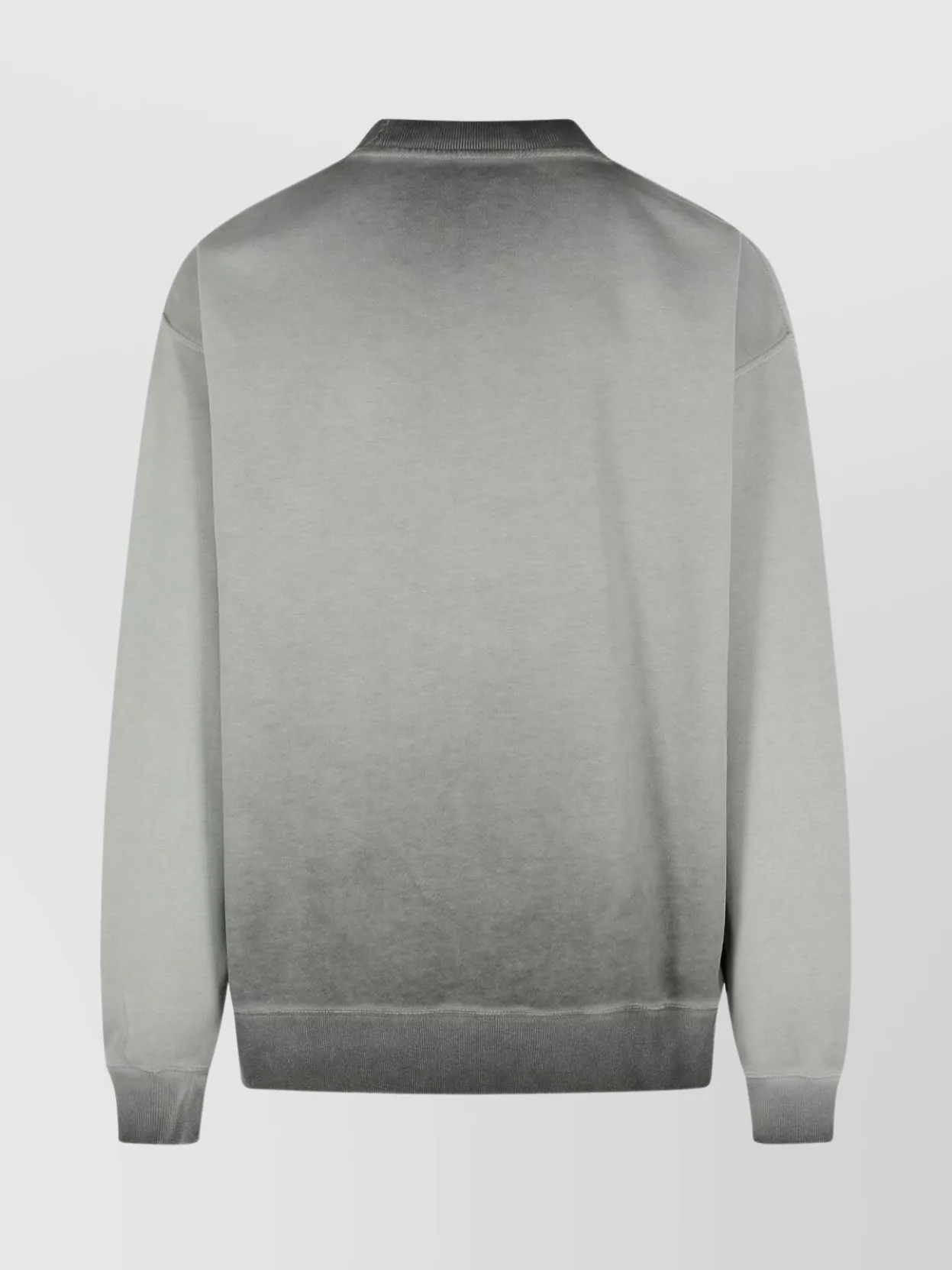 Off-white Gradient Design Cotton Crew Neck Sweatshirt In Blue