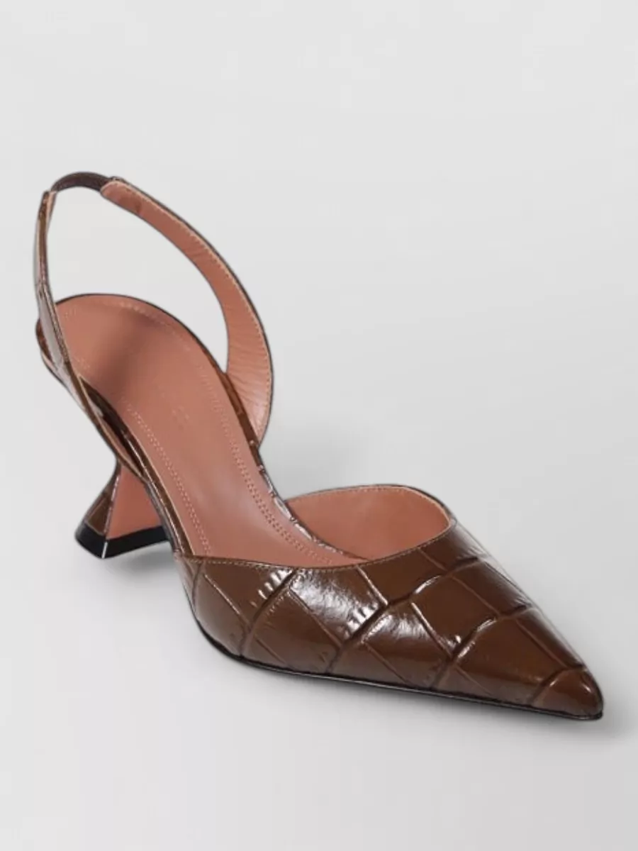 Amina Muaddi leather mules