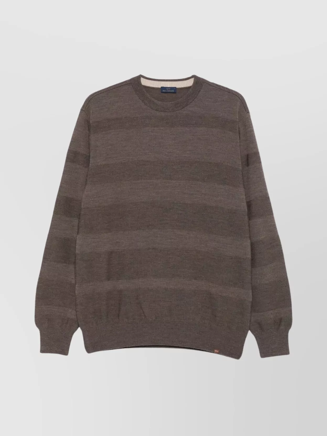 Paul & Shark Striped Wool Sweater Clothing In Gray