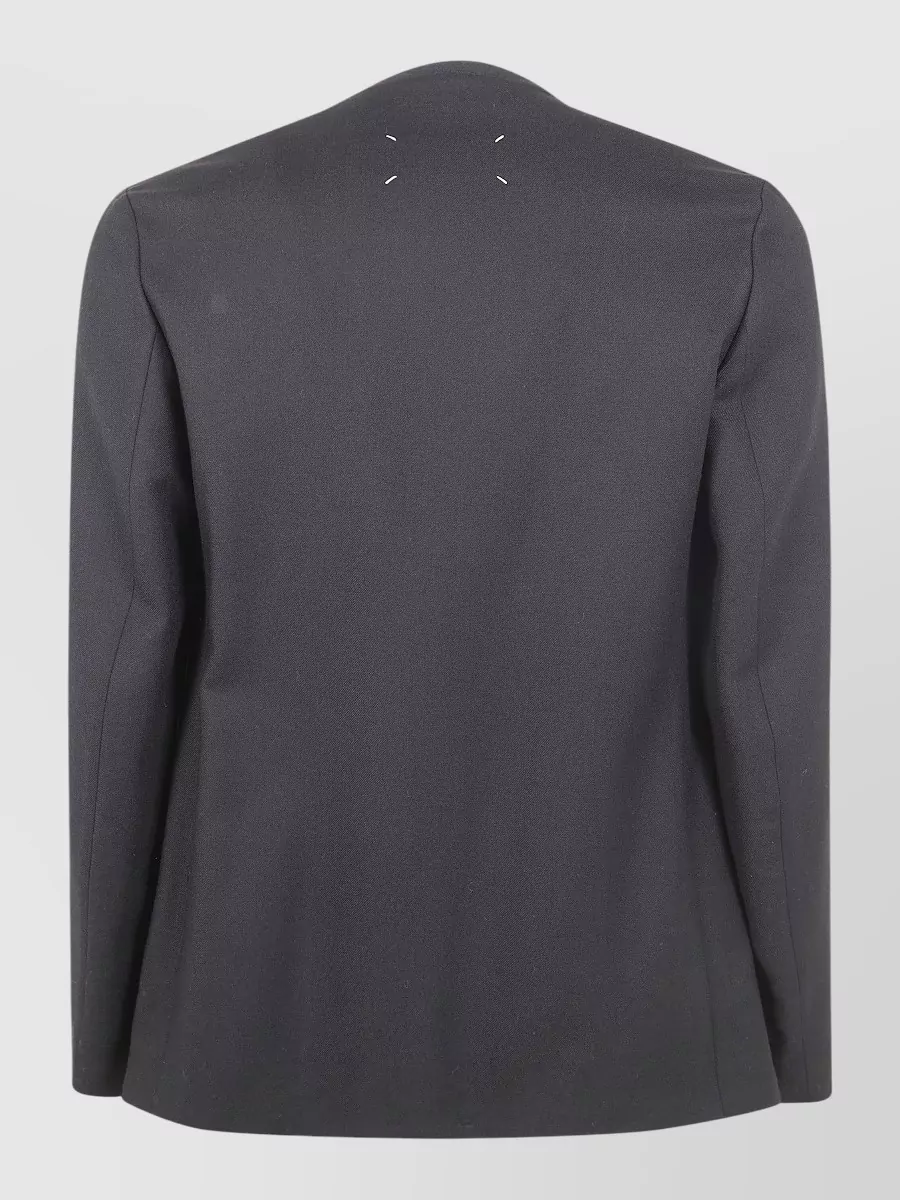 Maison Margiela Blazer Jacket Long Sleeves Notched Lapels Stitching