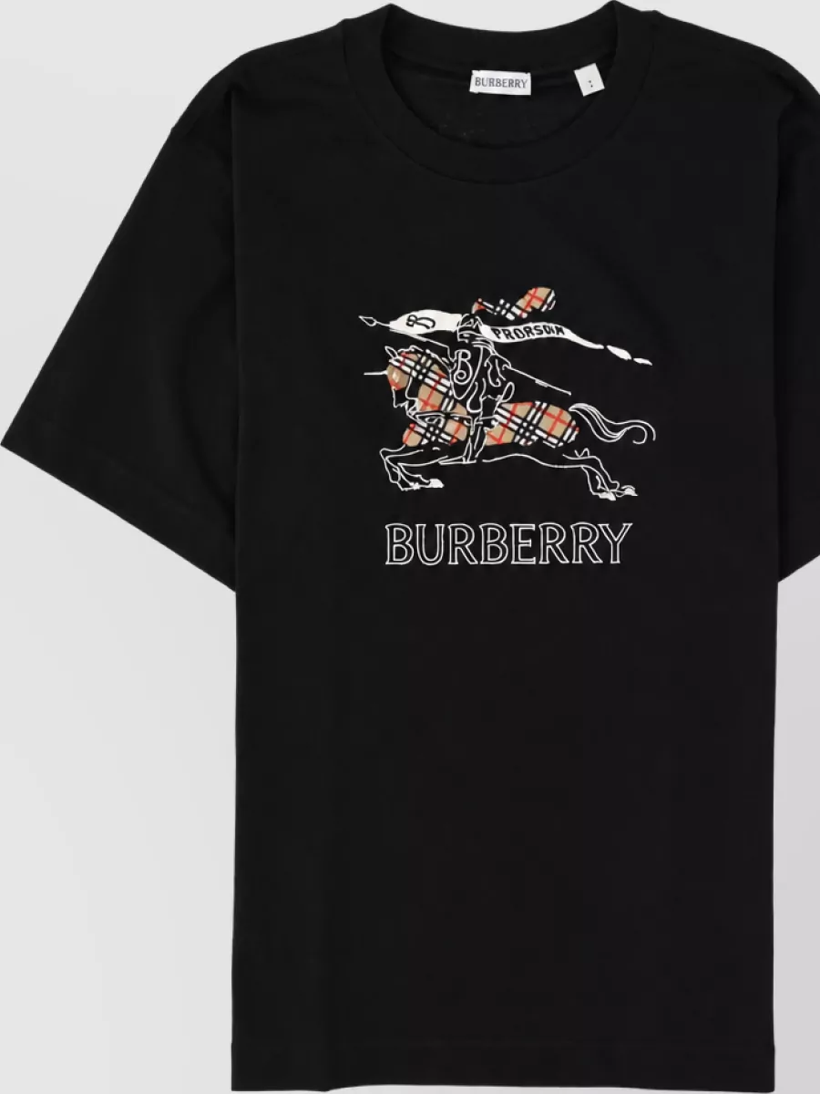 Burberry Cotton Checked T-Shirt