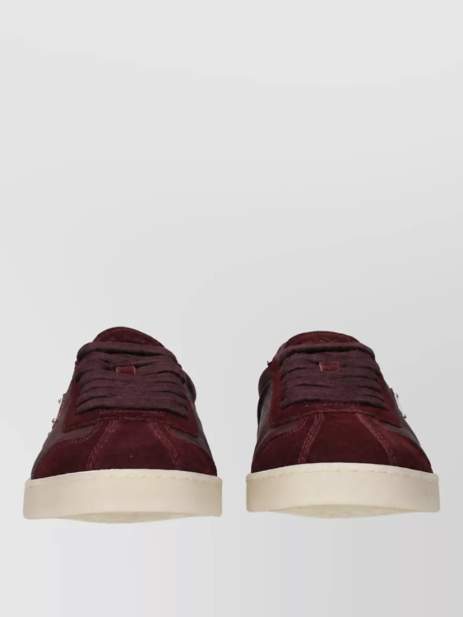 Prada Textile Lace-Up Sneakers