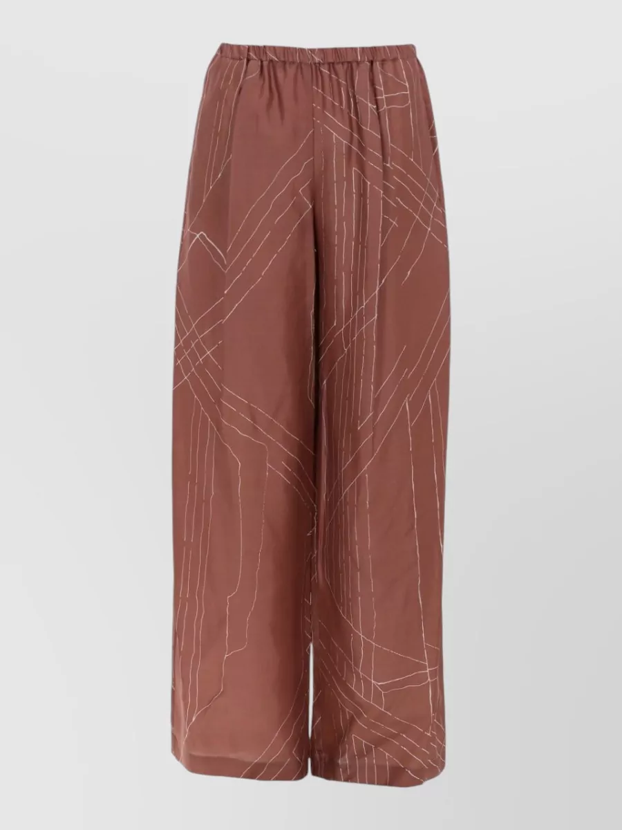 Alysi Silk wide-leg trousers