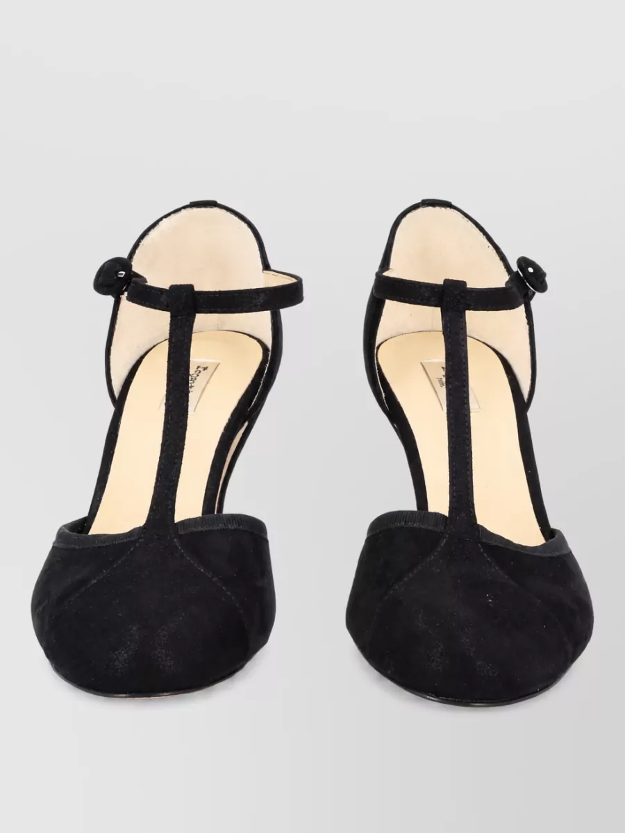 Repetto suede leather t-strap ballerina shoes
