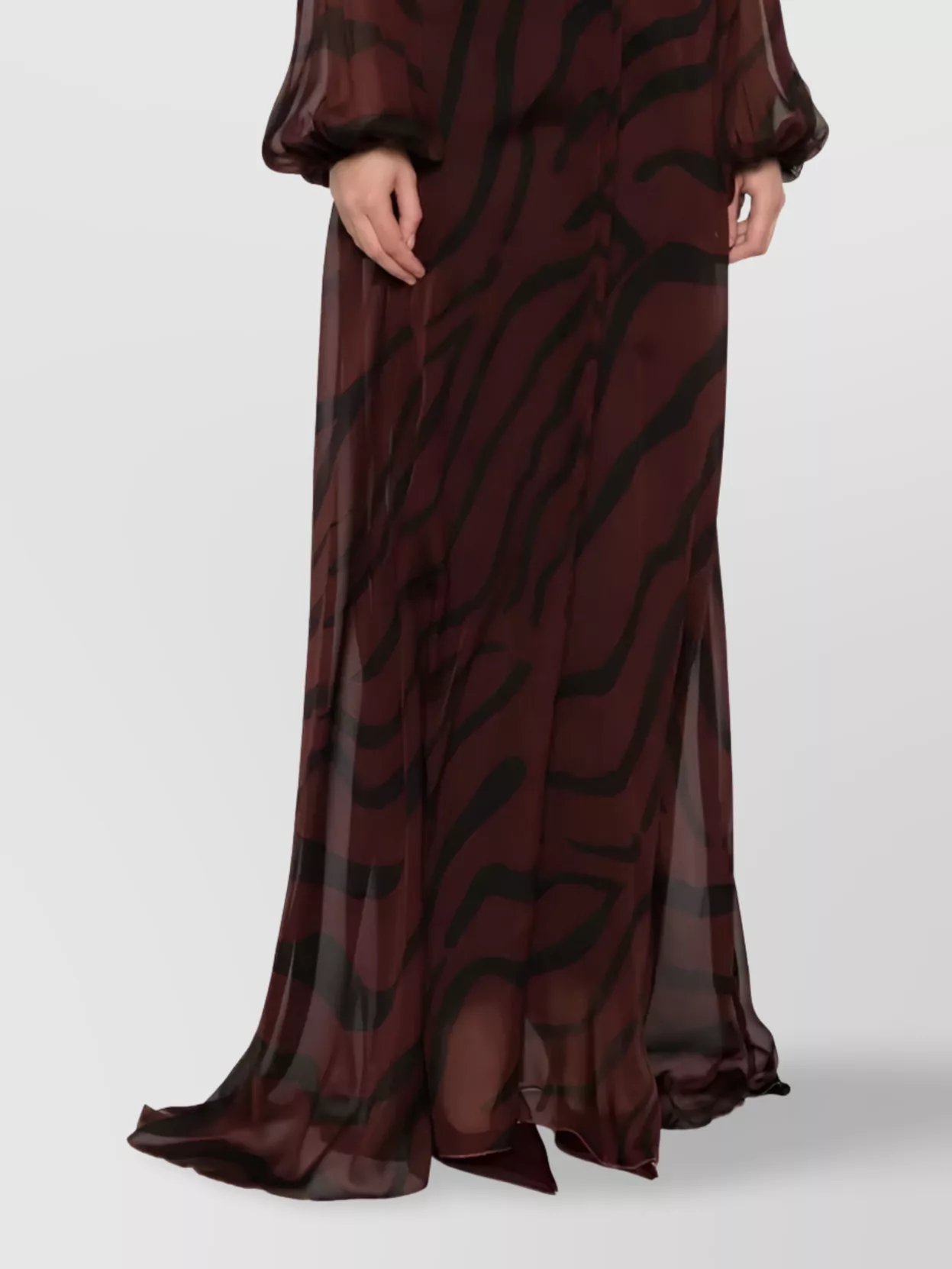 Raquel Diniz Stylish Kaftan Balloon Sleeves In Red