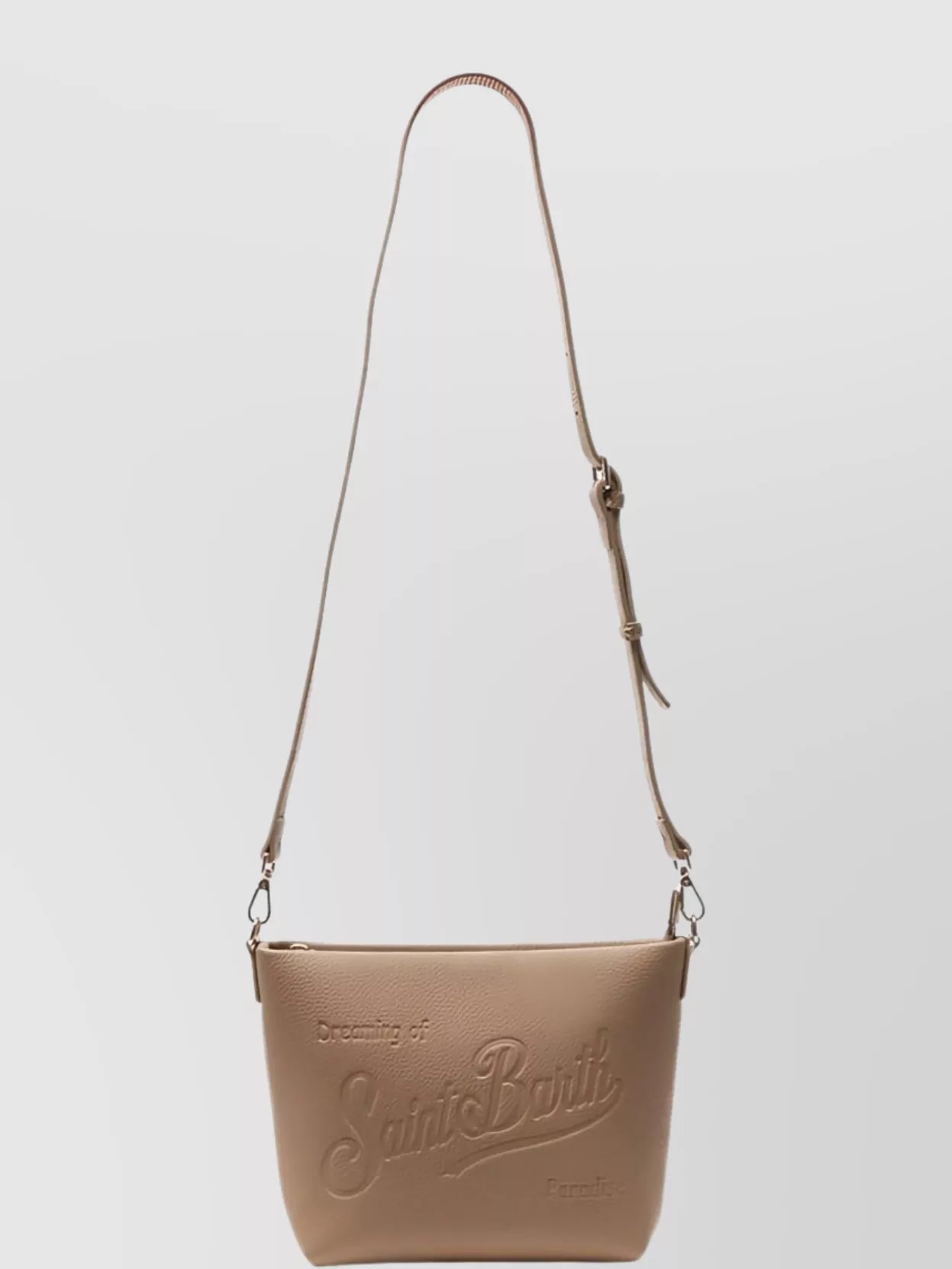 Mc2 Saint Barth Adjustable Strap Shoulder Bag Gold Tone