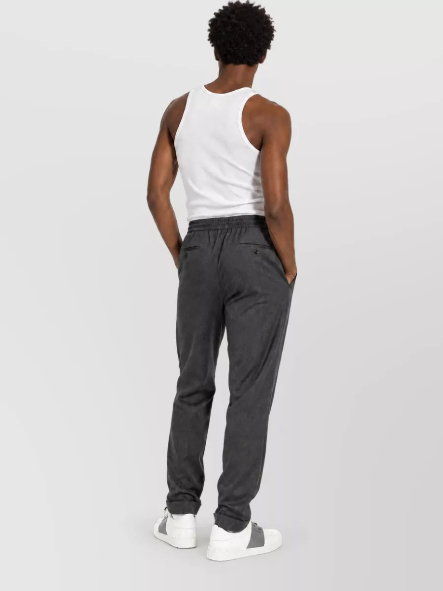 Paul Smith Cashmere Wool Straight-Leg Trousers