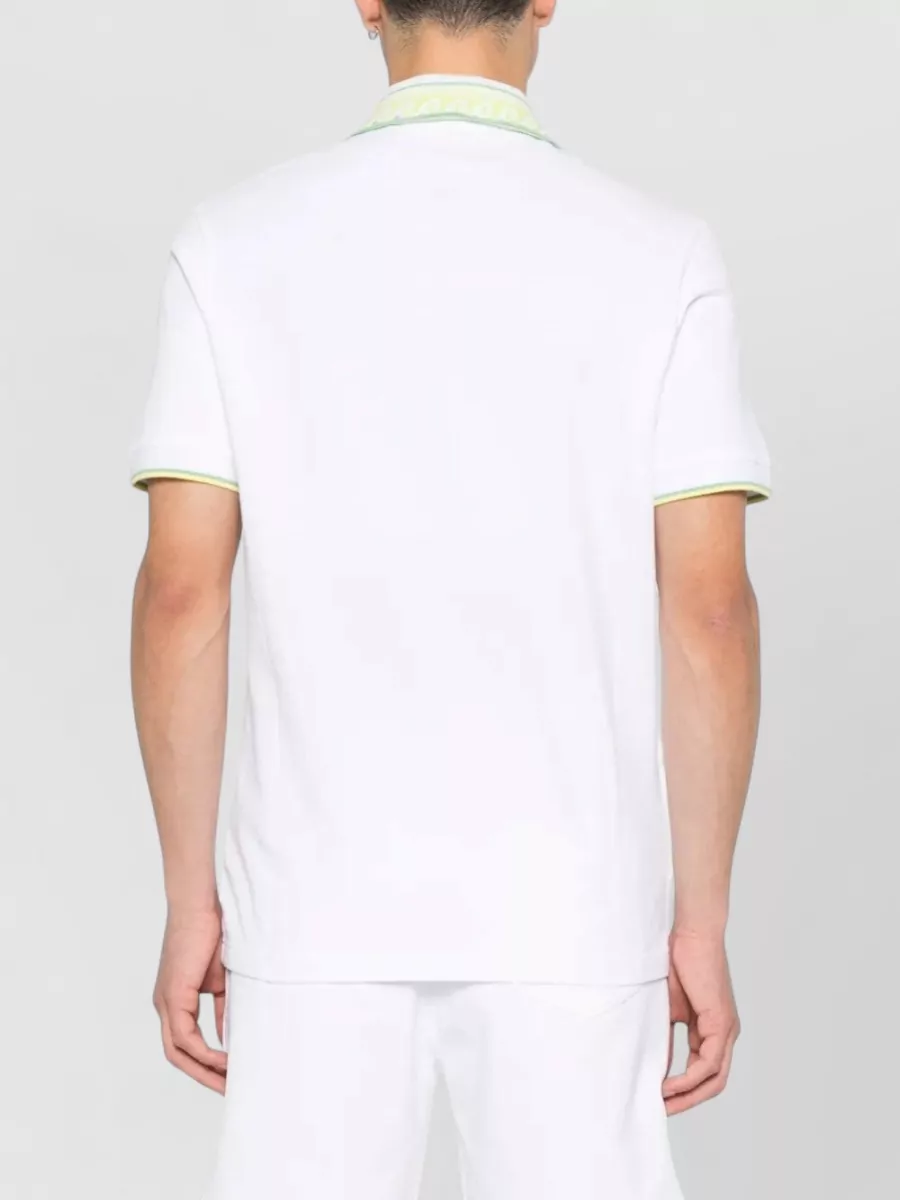 Casablanca Cotton Piqué Short-Sleeve Polo Shirt