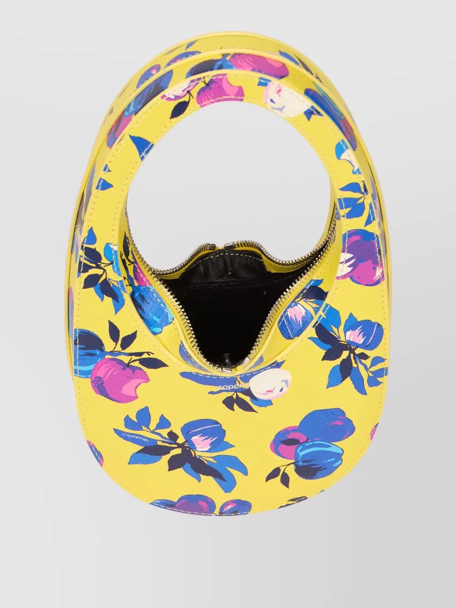 Coperni Swipe Mini Floral-Print Shoulder Bag