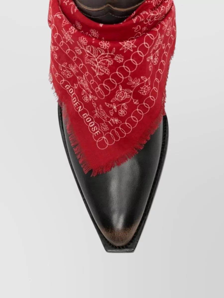 Golden Goose Leather Studded Boots