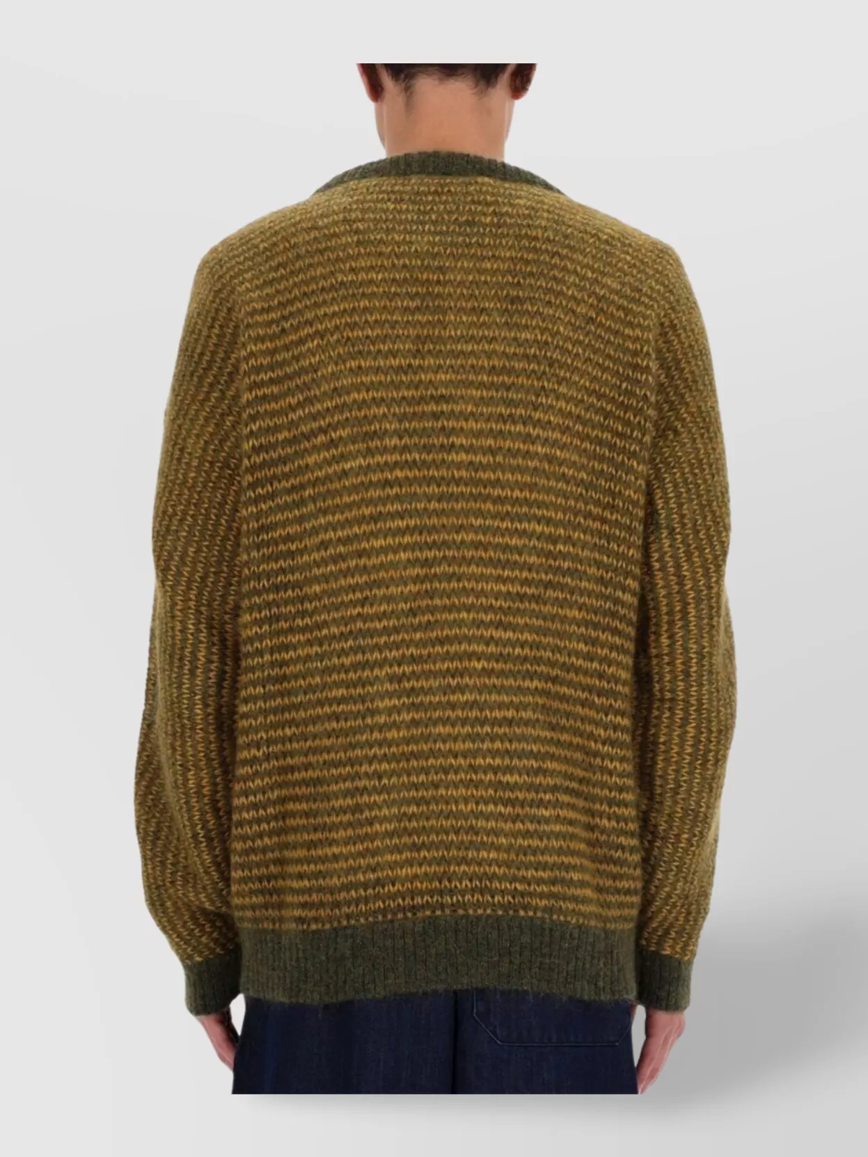 Ymc Textured Knit Crew Neck Sweater