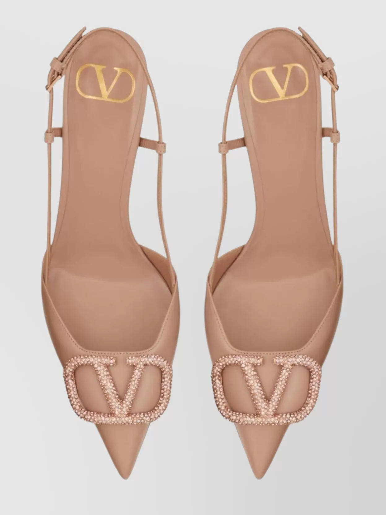 Valentino Garavani Leather Vlogo Signature Slingback Pumps