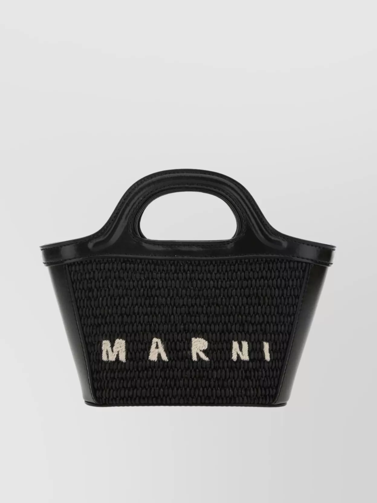 Shop Marni Straw And Leather Tropicalia Tote Bag