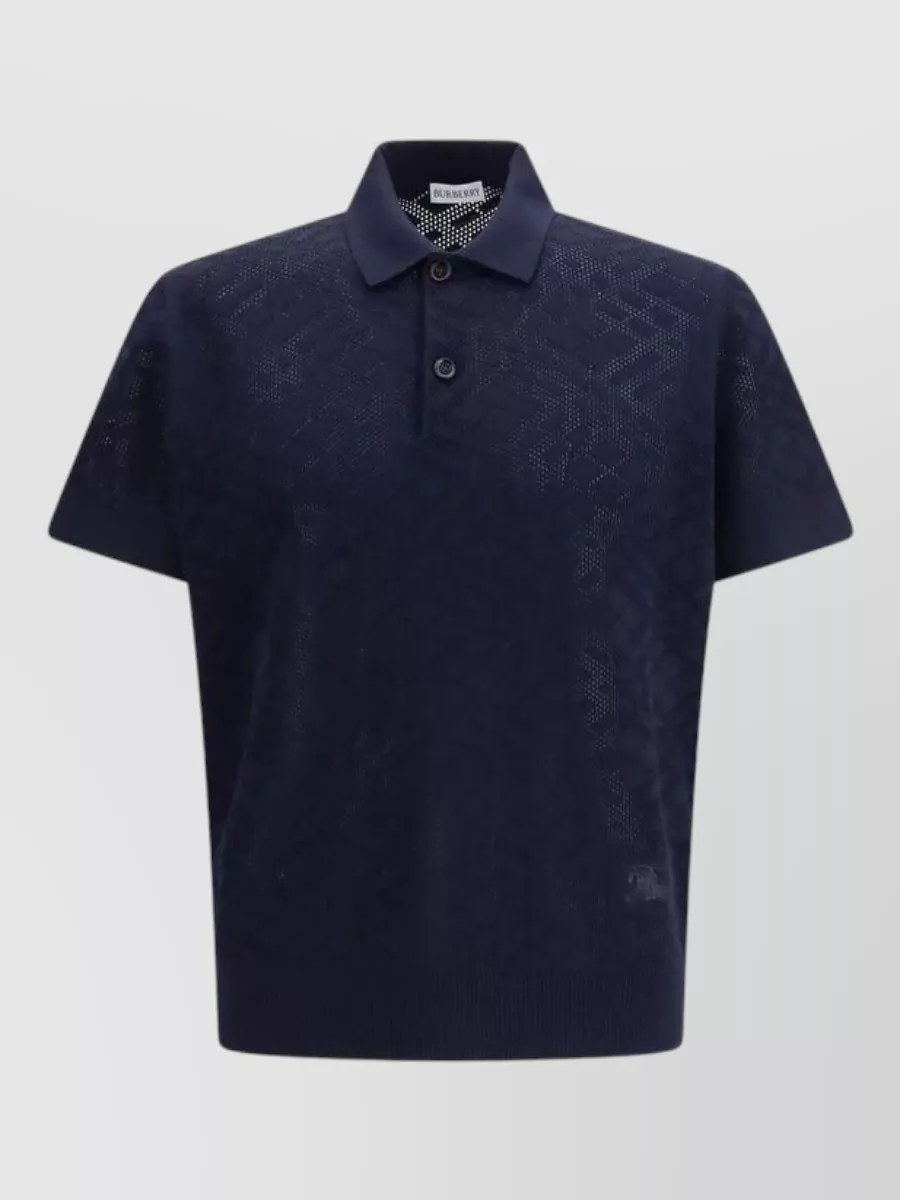 Burberry wool polo shirt