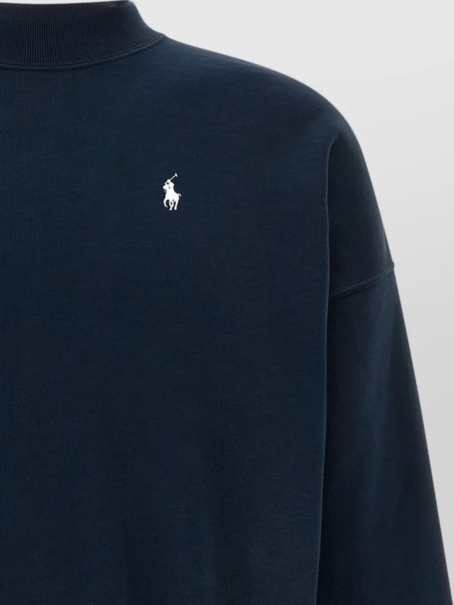 Polo Ralph Lauren Cotton Fleece Logo Print Crew Neck Long Sleeve Sweatshirt