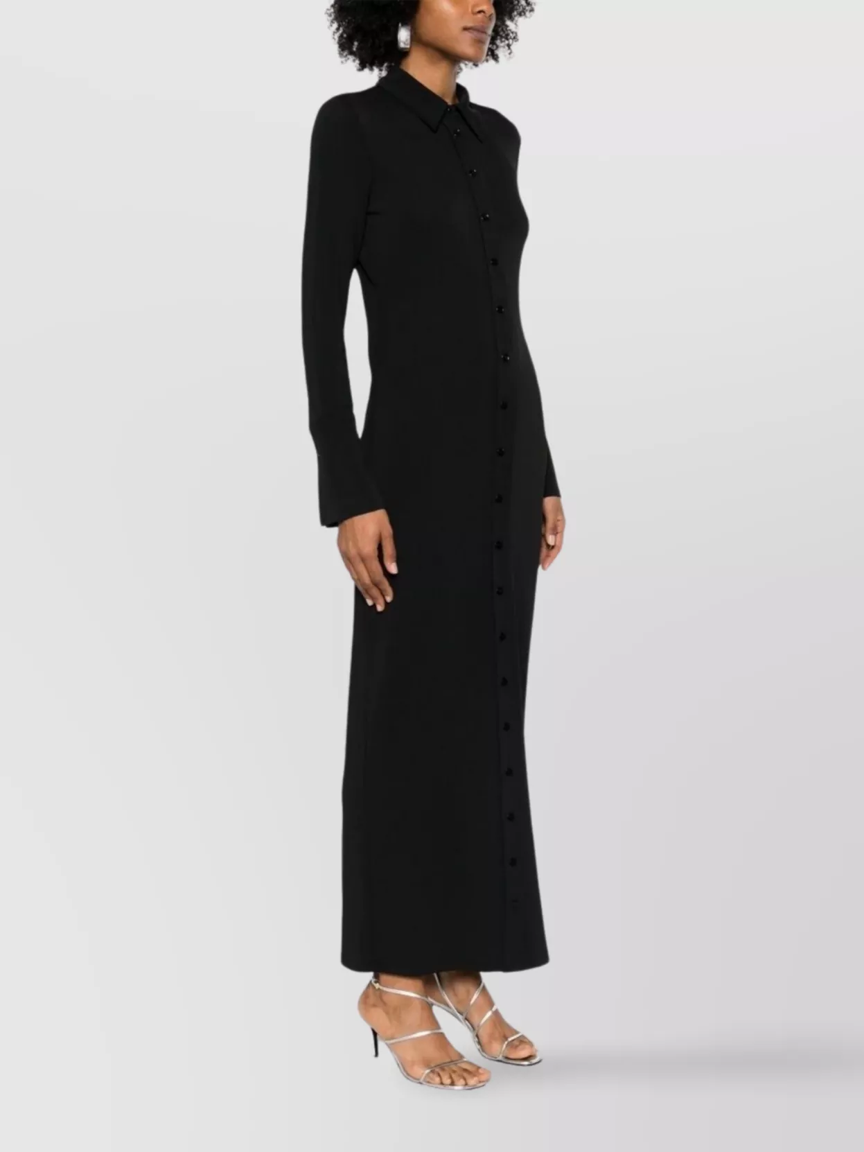 Sportmax Backless Knee Length Dress With Long Sleeves